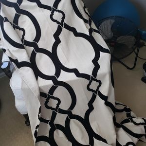 84x48 velvet and oatmeal drapes panels